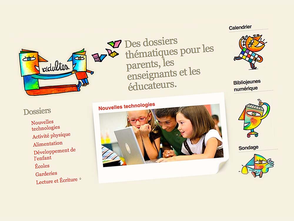 City of Montreal — BiblioJeunes website